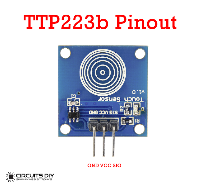 capacitive touch sensor ttp223b pinout
