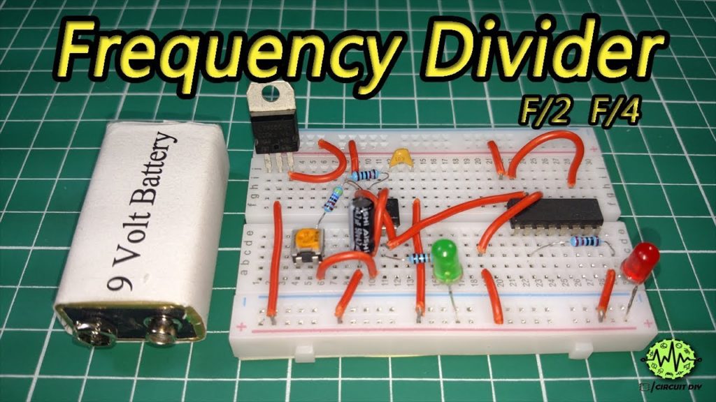 How to make Frequency Divider circuit using 555 timer and CD4017 IC