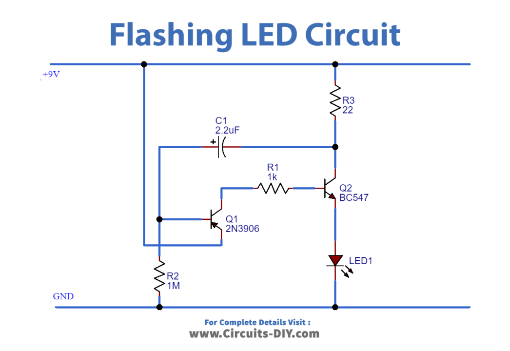 LED Flashing circuit_Diagram
