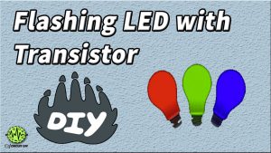 flashing led with transistors