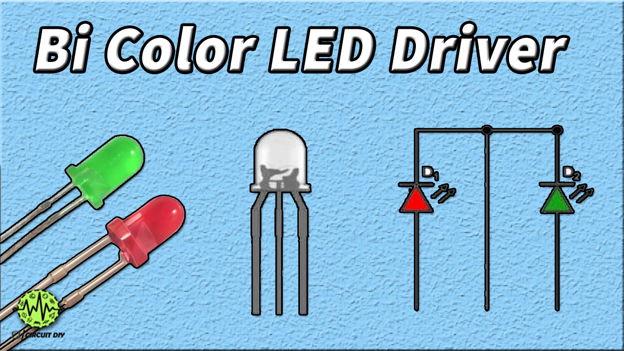 Bi-Color LED Driver Circuit Using 555 Timer