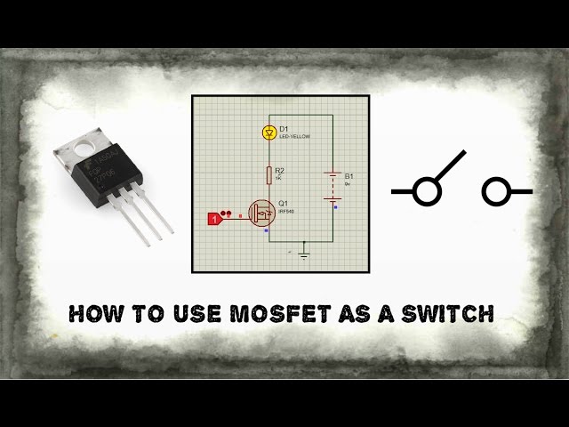 How to use MOSFET as a switch
