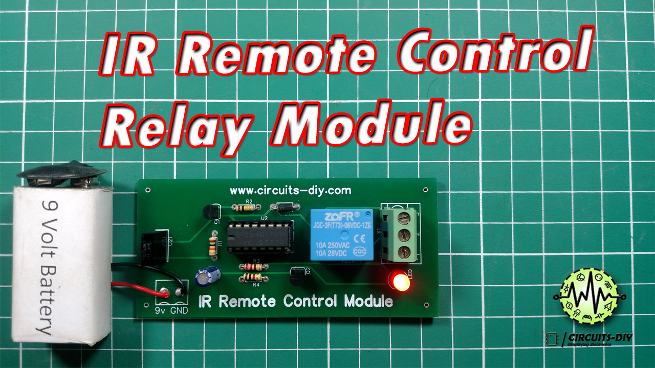 IR-based Remote Control Switch using CD4017 & Relay