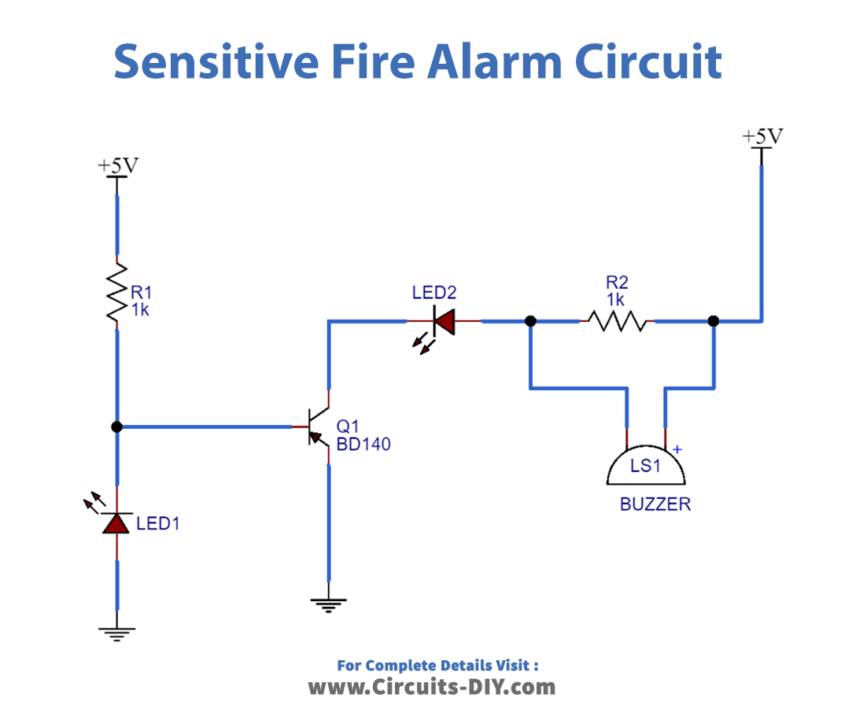 Sensitive Fire Alarm Circuit_Diagram-Schematic