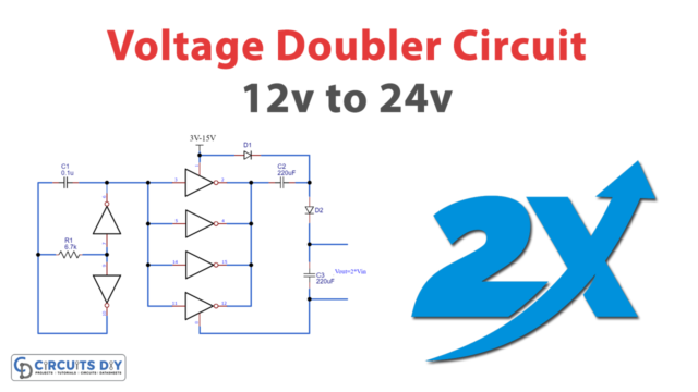 12v to 24v Voltage Doubler Circuit Using CD4049 IC