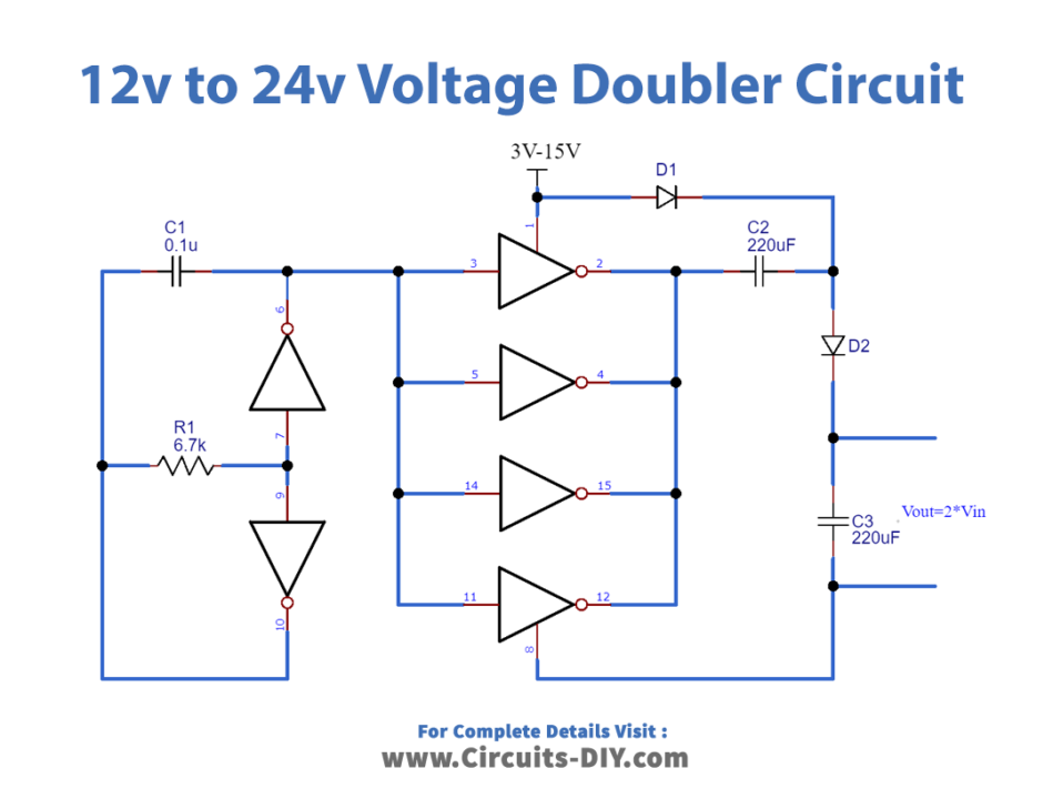 12v to 24v Voltage Doubler Circuit_Diagram-Schematic