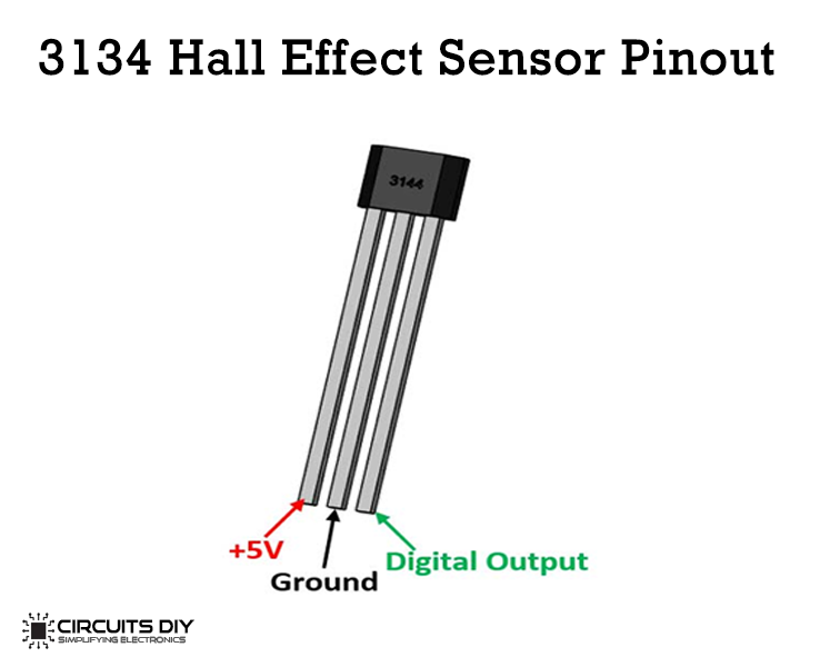 3134 hall effect sensor pinout