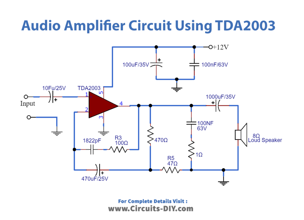 Audio Amplifier Circuit_Diagram-Schematic