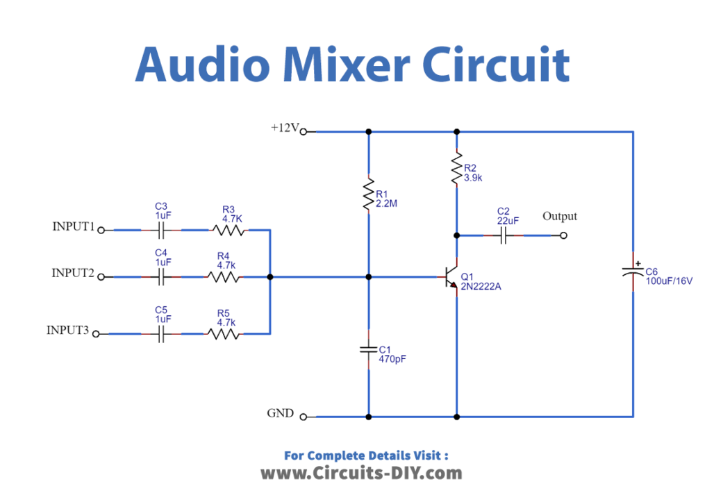 Audio Mixer Circuit_Diagram-Schematic