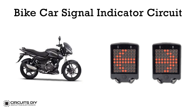 Bike Car Signal Indicator Circuit using 555 Timer IC
