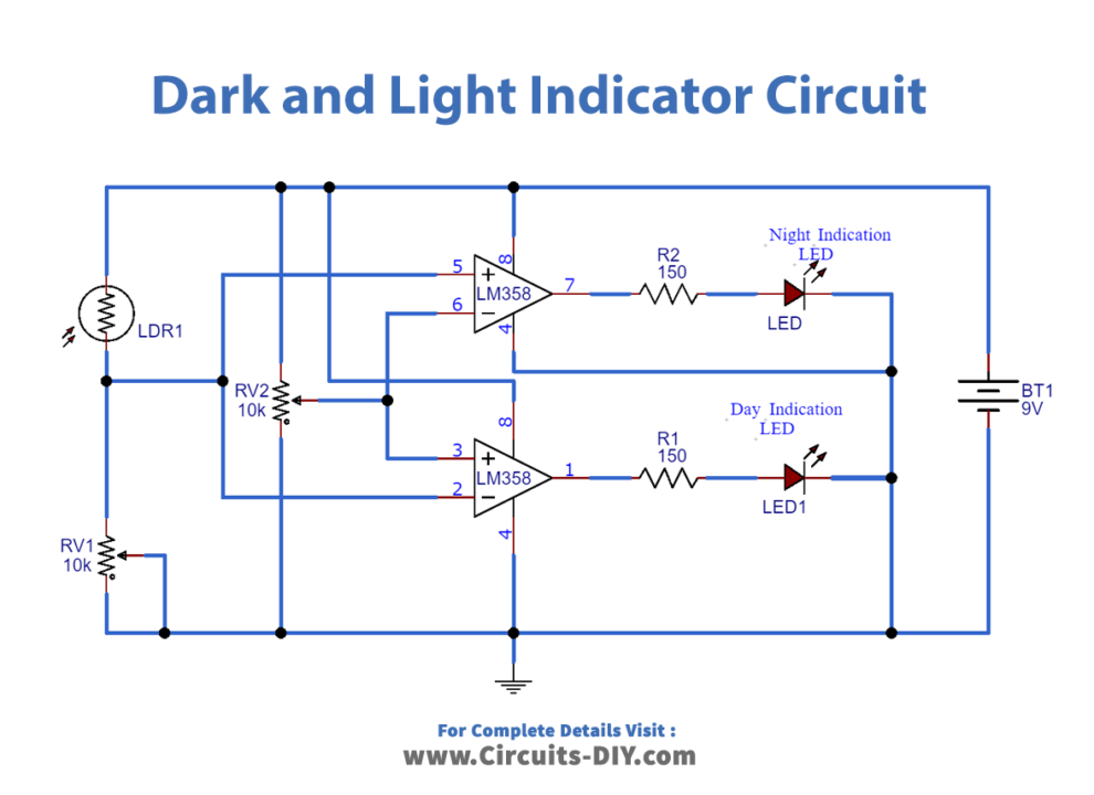 Dark and Light Indicator Circuit_Diagram-Schematic