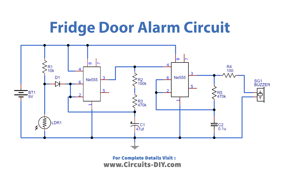 Fridge Door Alarm Circuit-1_Diagram-Schematic