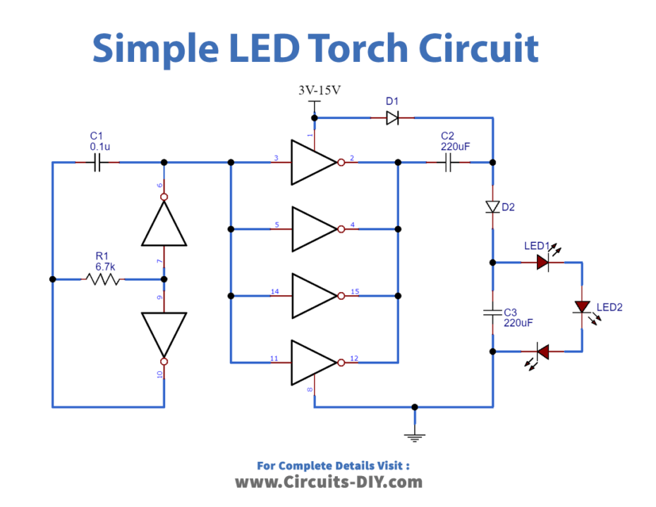 LED Torch Circuit_Diagram-Schematic_
