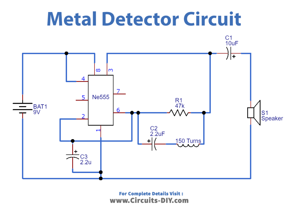 Metal Detector Circuit_Diagram-Schematic