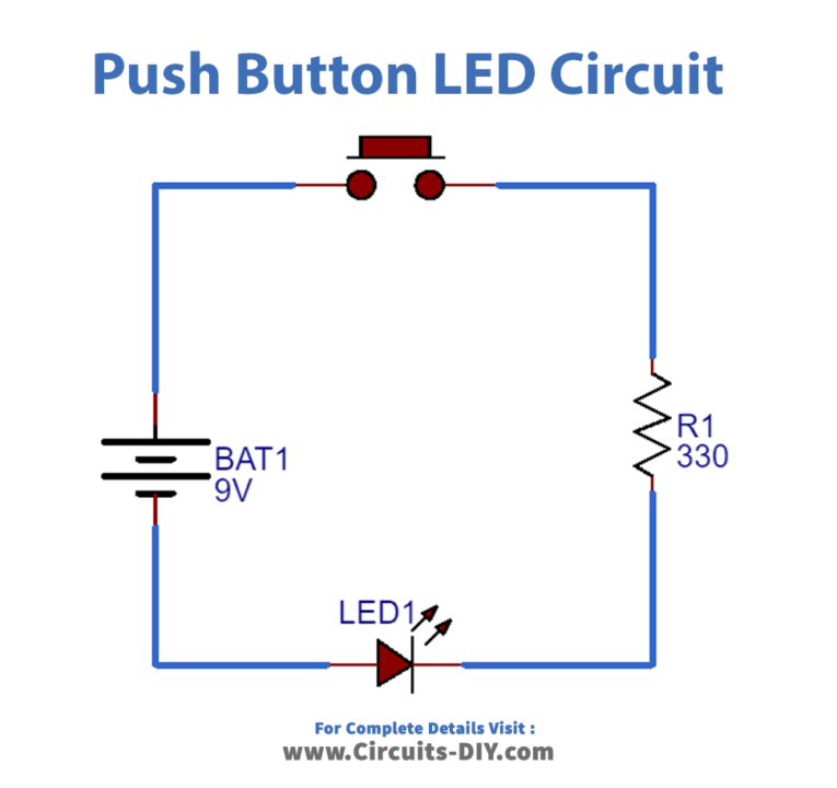 Push Button LED Circuit_Diagram-Schematic