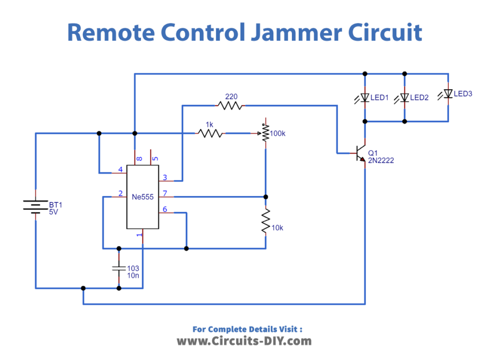 Remote Control Jammer Circuit_Diagram-Schematic