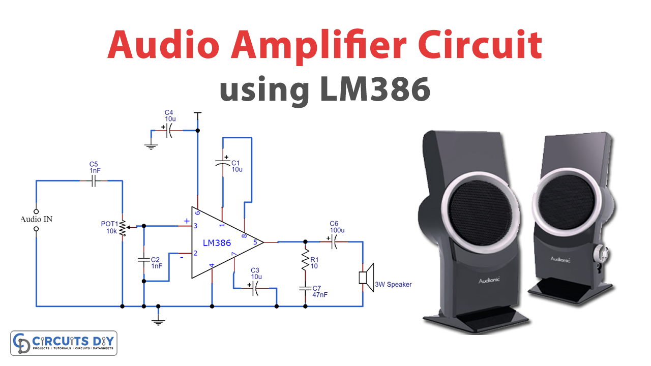 Simple Audio Amplifier Circuit using LM386