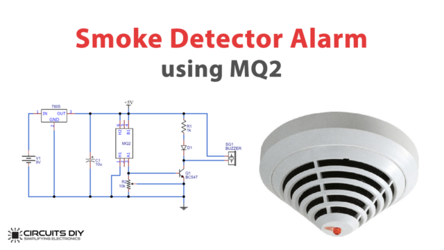Simple Smoke Detector Alarm Circuit MQ2 MQ6