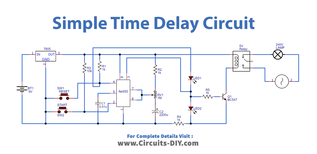 Simple Time Delay Circuit_Diagram-Schematic