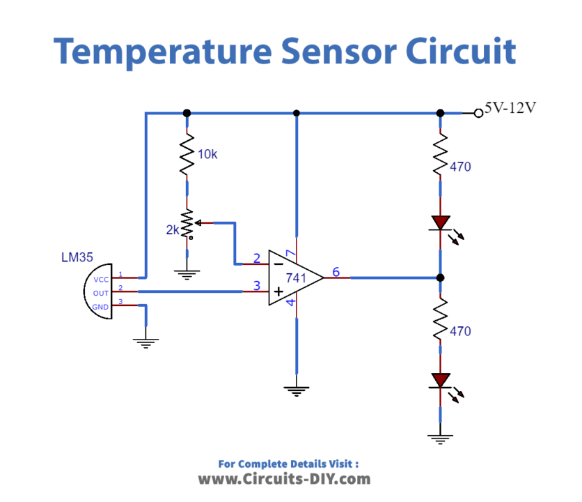Temperature Sensor Circuit_Diagram-Schematic