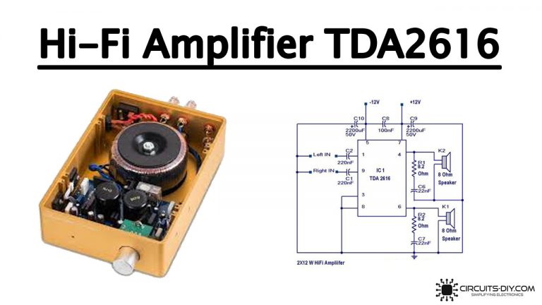 Hi-Fi Amplifier Circuit Using TDA2616 IC