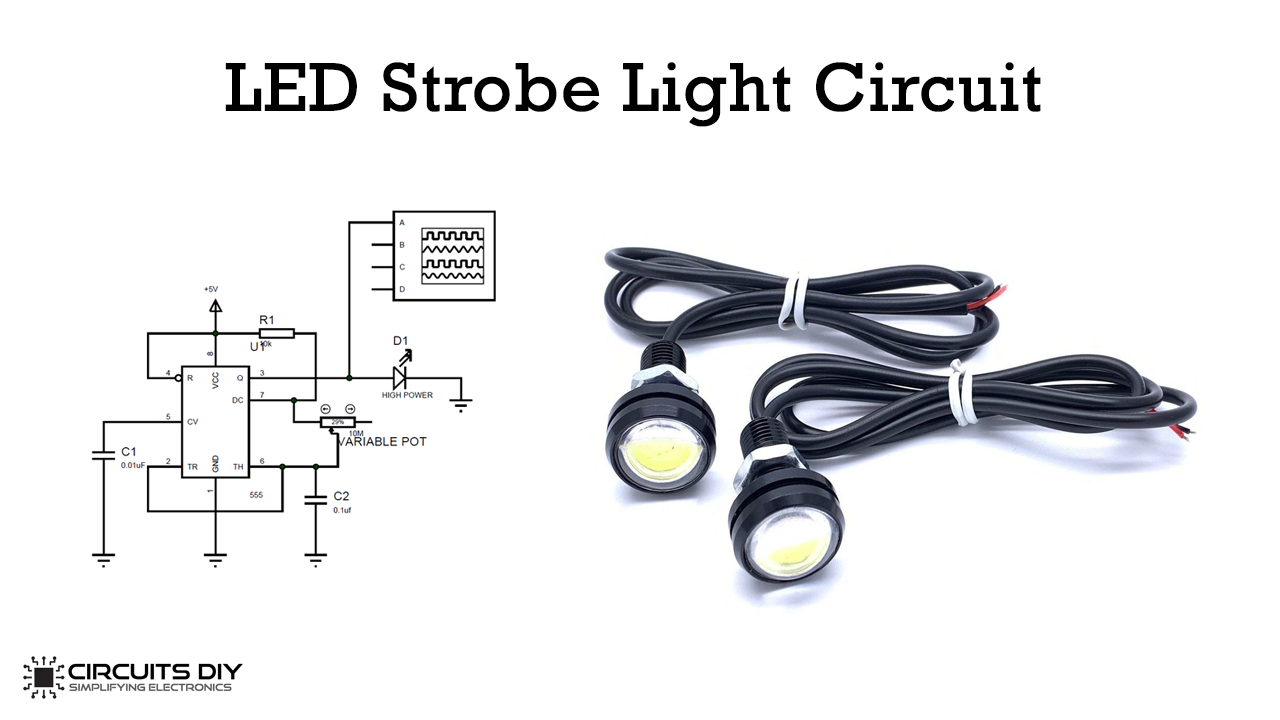 STROBE LIGHT electronic flash project science experiment disco circuit board 