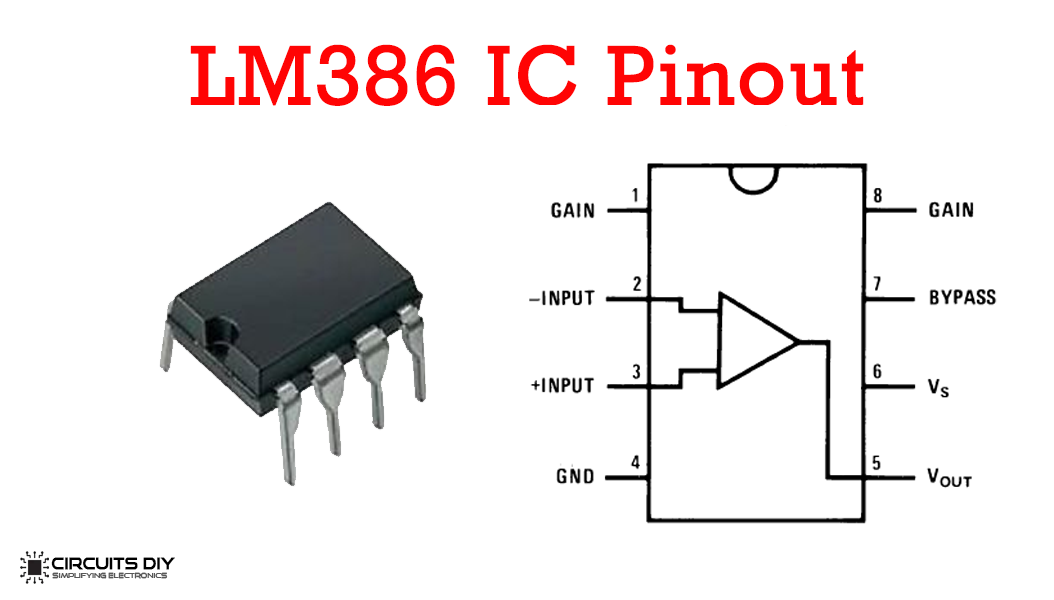 lm386 audio amplifier ic pinout