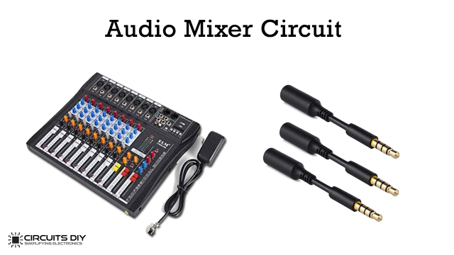 single transistor audio mixer circuit