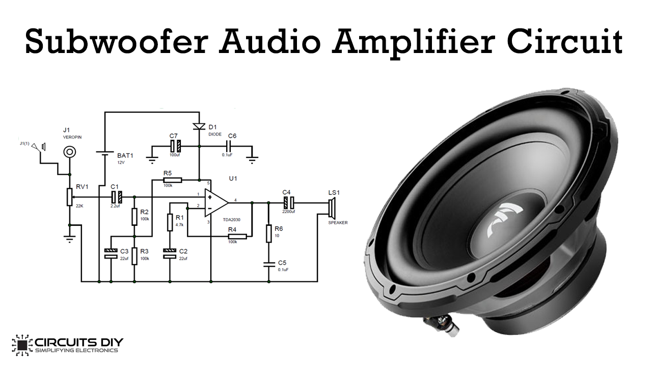 kaste støv i øjnene mesterværk Egnet Subwoofer Amplifier Circuit using IC TDA2030