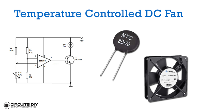 temperature controlled dc fan using thermistor