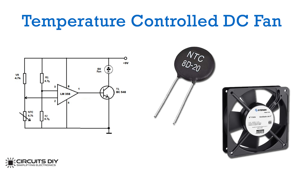 døråbning Supersonic hastighed igennem Temperature Controlled DC Fan using Thermistor