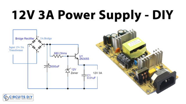 12V-3A-Power-Supply-Circuit-Using-2N3055-Transistor