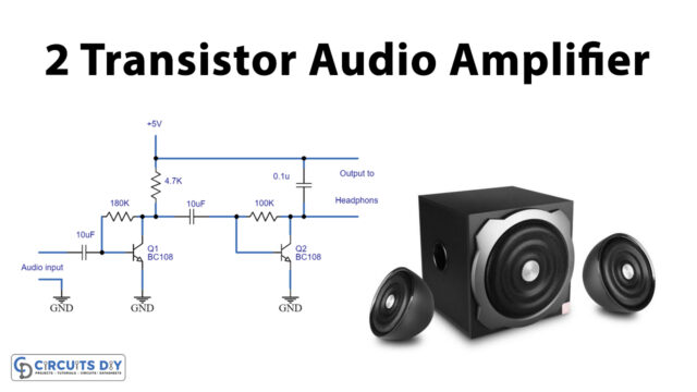 Audio-Amplifier-Circuit-Using-Two-BC108-Transistors