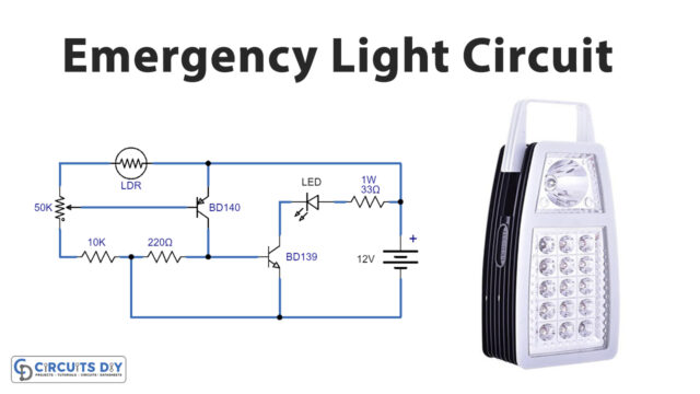 LED-Emergency-Light-Circuit-Using-LDR-(Light Dependent Resistor)