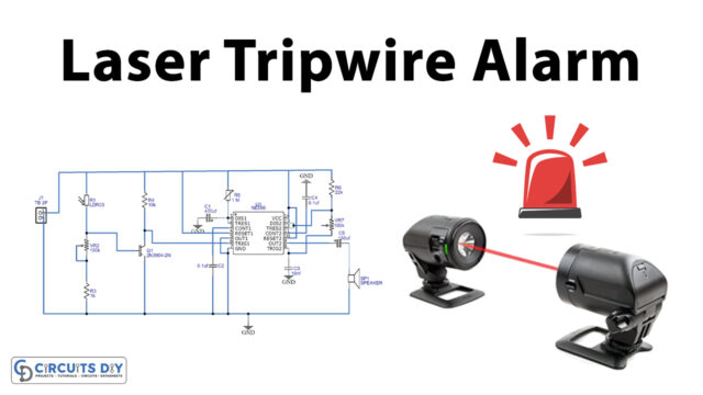 Laser Tripwire Alarm Circuit Using NE556 Dual Timer IC