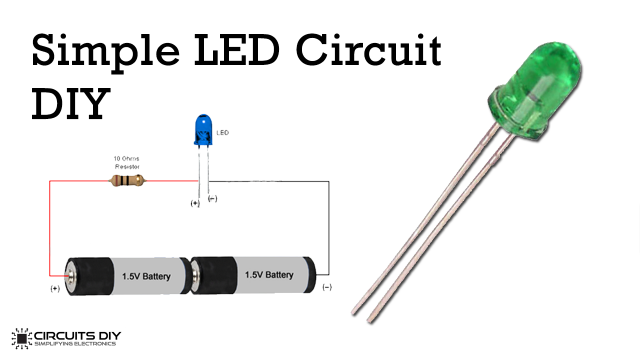 Simple Basic LED Circuit - Beginner Electronics Project