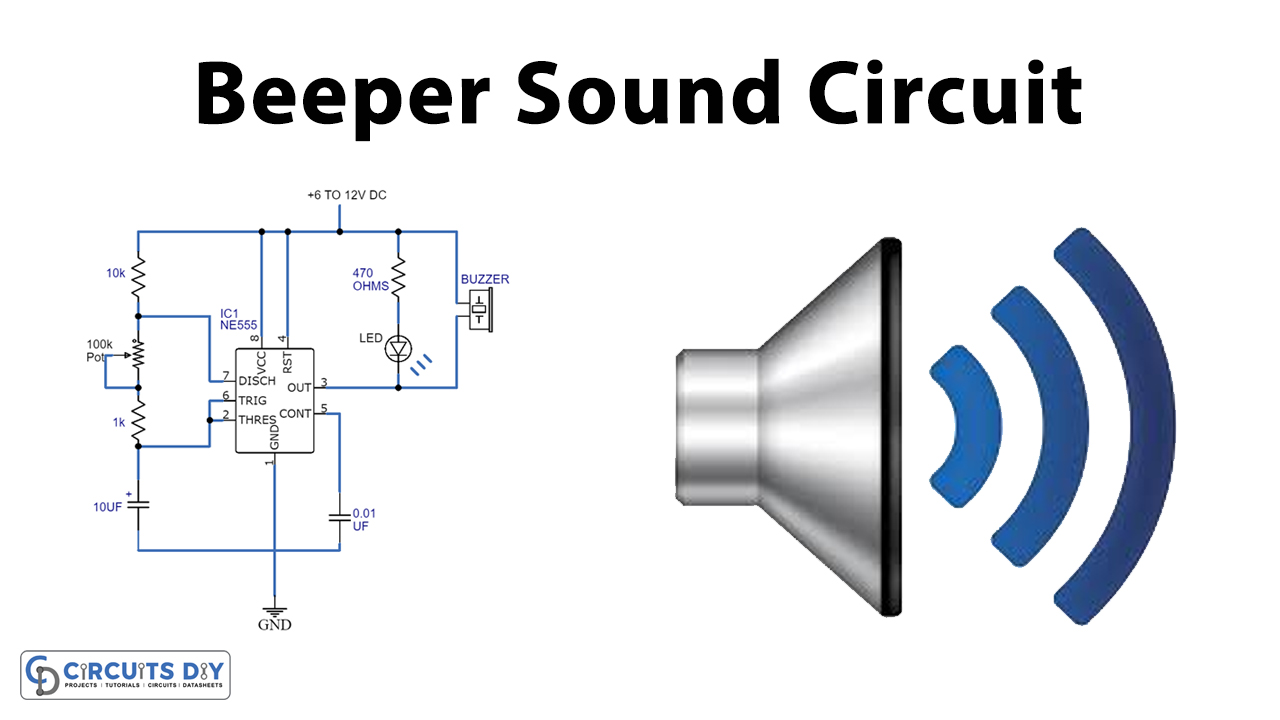 Simple-Beeper-Sound-Circuit-Using-IC-NE555