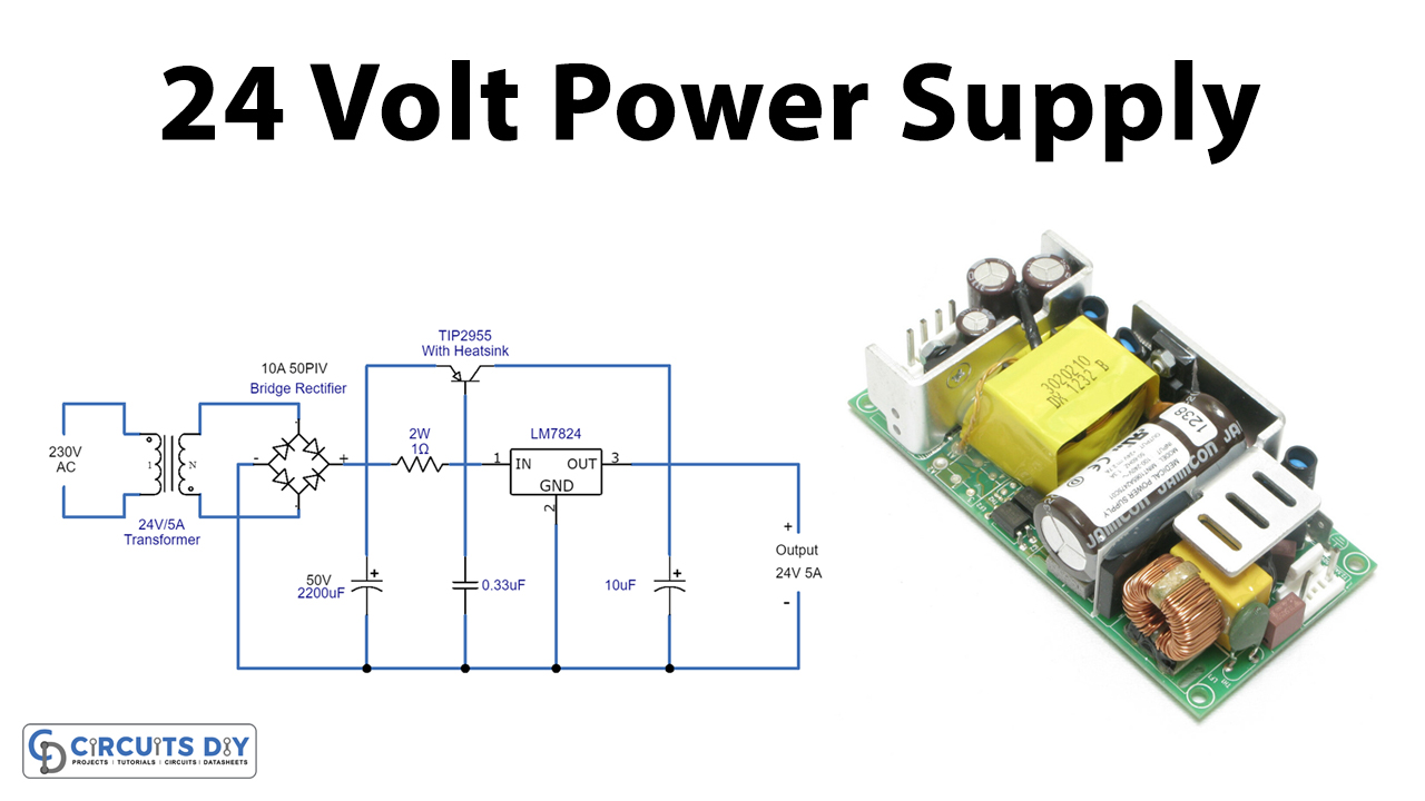 Stadion udsagnsord Kollektive 24 Volt 5 Ampere Power Supply Circuit