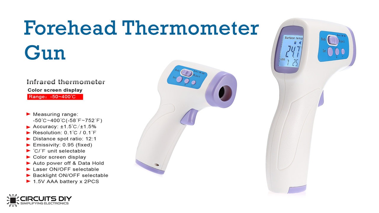 Early Warning Fast And Accurate Continuous Measurement Memory Storage HSJSY Forehead Thermometer No Touch Automatic Shutdown Infrared Digital Thermometer Gun 