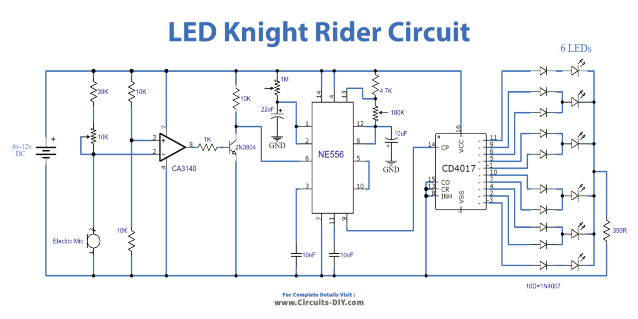 Led Knight Rider Circuit With Code Using Arduino Uno vrogue.co