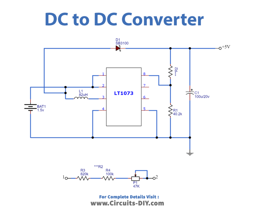 DC to DC Converter Circuit_Diagram-Schematic