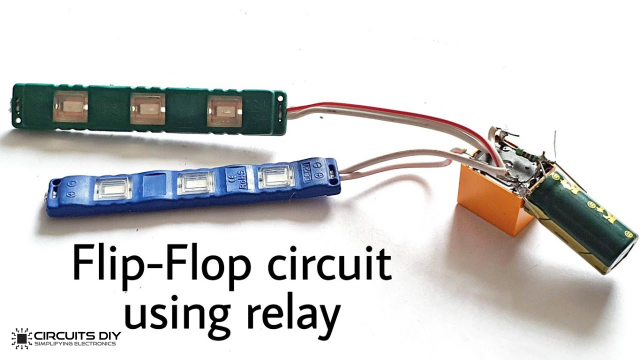Dual LED Flasher using Relay
