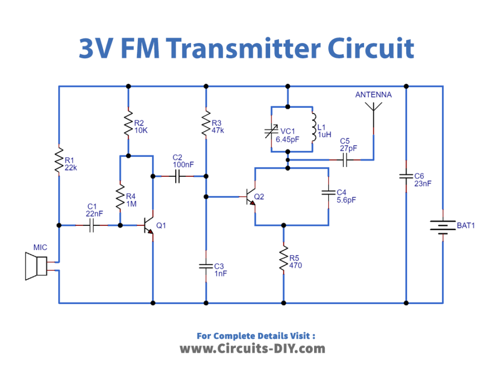 FM Transmitter Circuit_Diagram-Schematic
