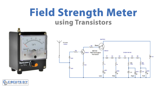 Field Strength Meter using Transistors