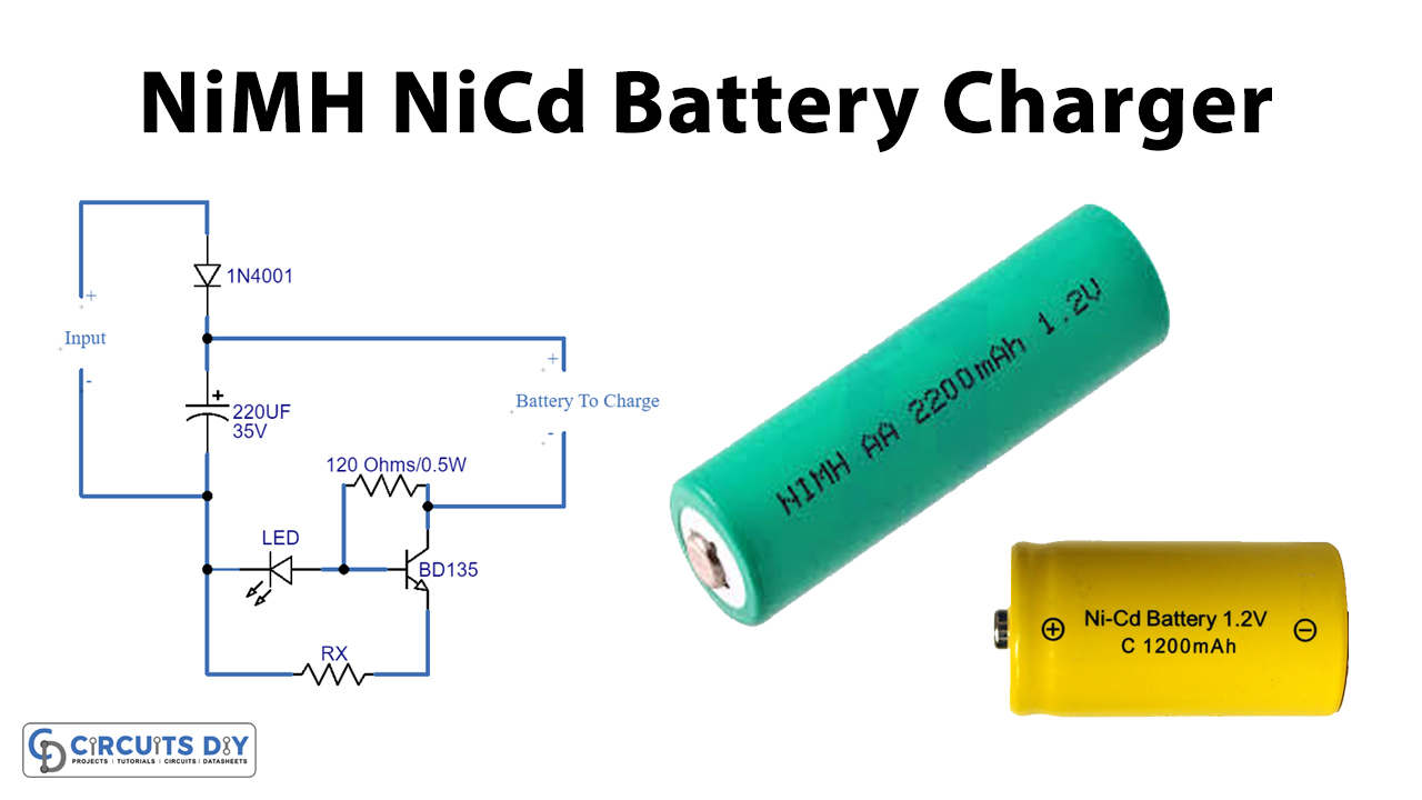 Multiple-NiCd-&-NiMH-Battery-Charger-Circuit