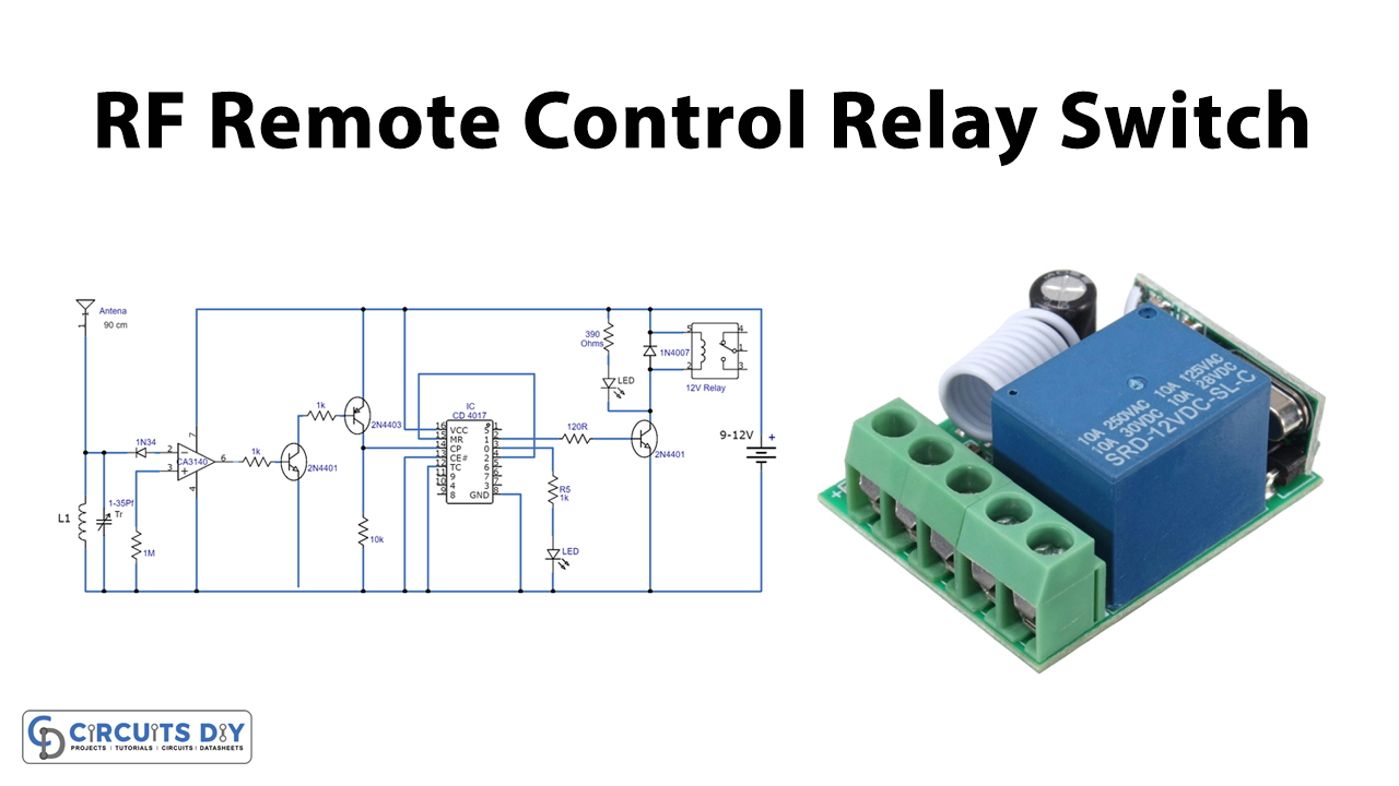 How To Make Remote Control On Off Light Switch _ Diy Electronic Projects 