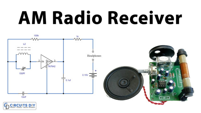 Simple-AM-Radio-Reciever-Circuit-Using-TA7642-IC