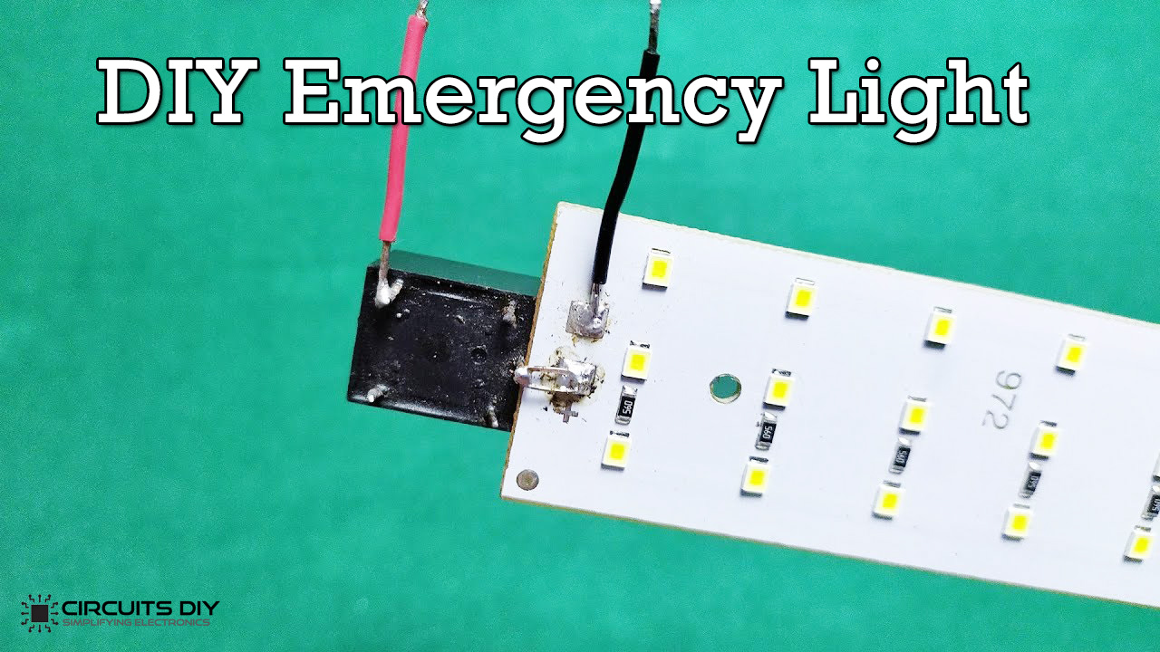 Automatic Emergency Light Circuit Using 5V Relay