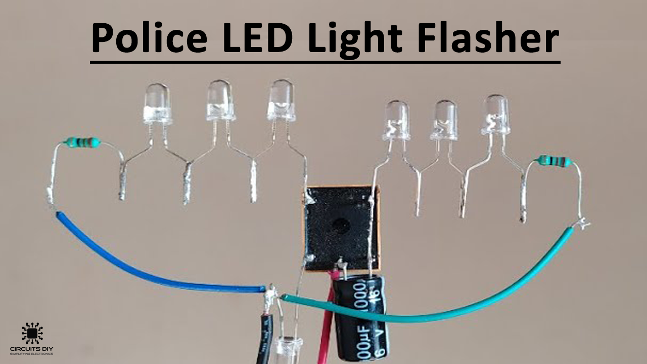 12V LED Flasher Circuit 