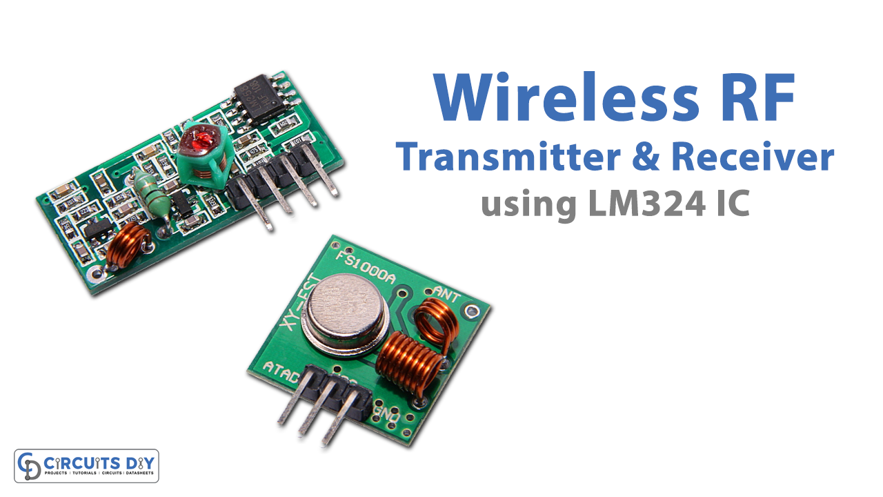 Wireless RF Transmitter & Receiver with Four Level Temperature Sensor